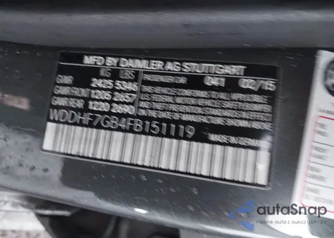 2015 Mercedes-Benz E 63 Amg S 4Matic z USA, uszkodzony, nr VIN WDDHF7GB4FB151119